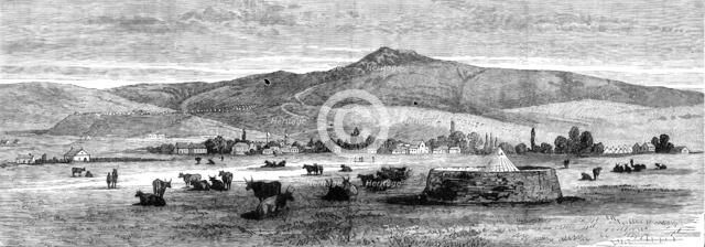 The Transvaal War: view of Newcastle from Fort Terror, 1881.  Creator: Unknown.