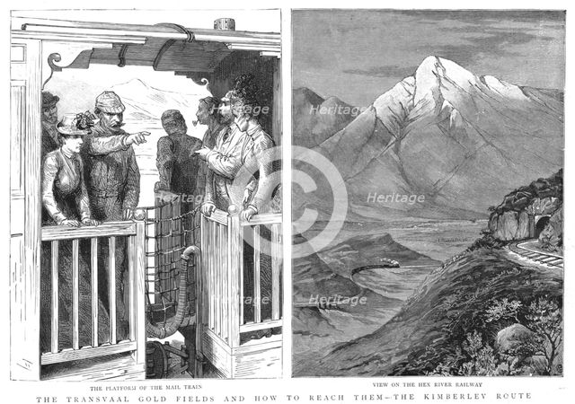 ''The Transvaal Gold Fields and how to reach them--The Kimberly Route', 1890. Creator: Unknown.