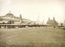 The trading rows in Red Square, Moscow, Russia, 1888