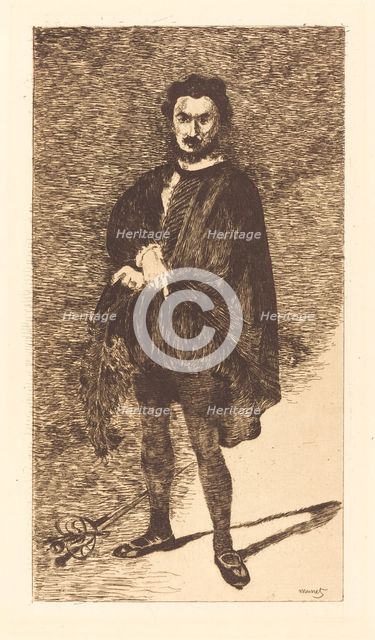 The Tragic Actor (L'acteur tragique), 1866. Creator: Edouard Manet.