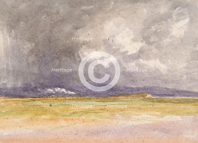 'The train on the coast', 1850. Creator: David Cox the Elder.