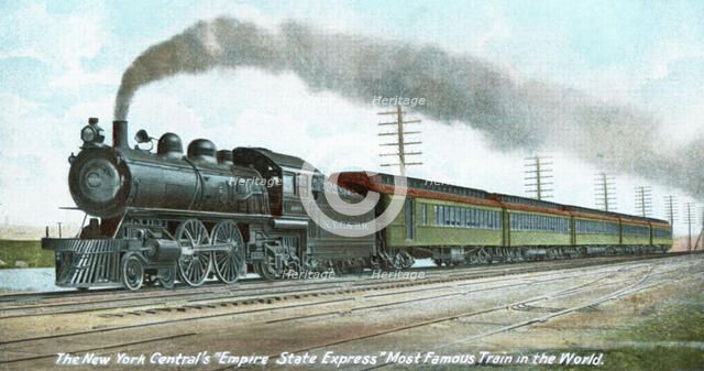 The train 'Empire State Express' entering Central Station in New York, 1910.