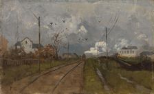 The Train is arriving, 1881. Creator: Frits Thaulow