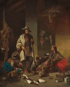 The Trapper's Cabin, 1858. Creator: John Mix Stanley