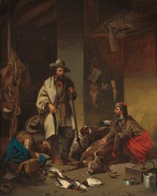The Trapper's Cabin, 1858. Creator: John Mix Stanley