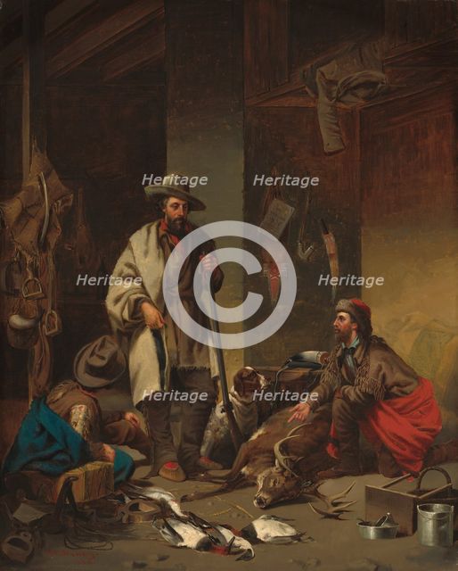 The Trapper's Cabin, 1858. Creator: John Mix Stanley.