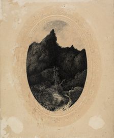 The Traveler in the Mountains, 1870/79. Creator: Rodolphe Bresdin