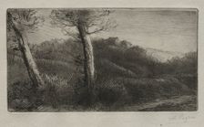 The Traveler Stretched out on the Grass, c. 1888. Creator: Alphonse Legros (French, 1837-1911)
