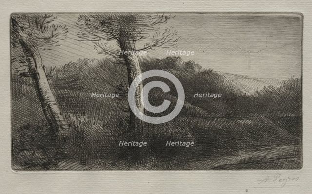 The Traveler Stretched out on the Grass, c. 1888. Creator: Alphonse Legros (French, 1837-1911).