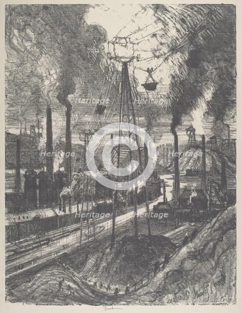 The Travellers, Charleroi, 1911. Creator: Joseph Pennell.