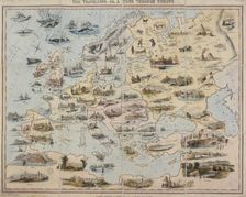 The Travellers, or a Tour through Europe 1842. Creators: W Clerk, William Spooner