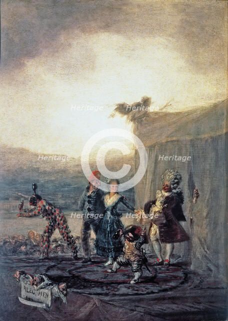  'The travelling comedians', 1793, oil painting by Francisco de Goya.