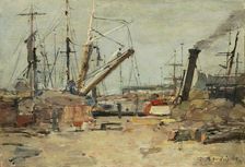 The Trawlers, 1885. Creator: Eugene Louis Boudin