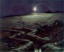 The Trenches of Noulette France, 1915, (1926).Artist: Michel