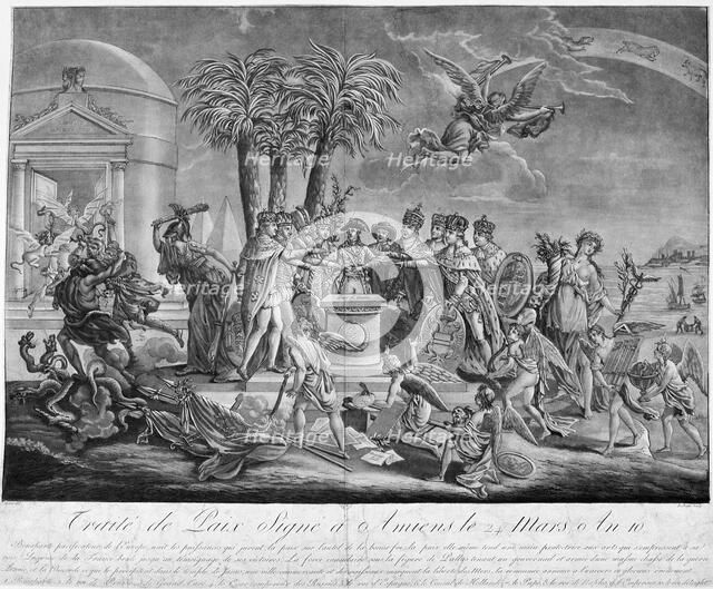 The Treaty of Amiens, March 25, 1802, 19th century. Artist: Unknown