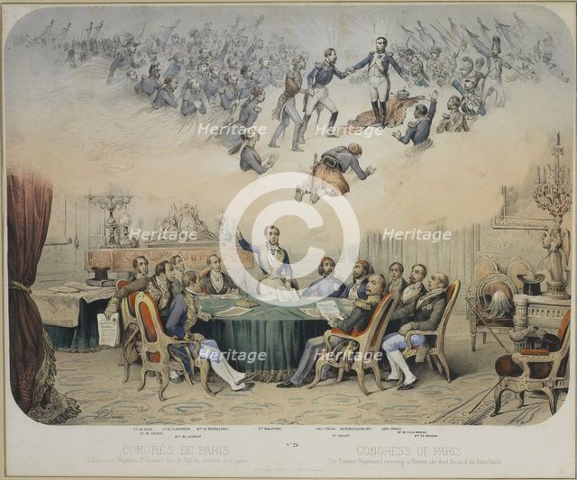 The Treaty of Paris of 1856, 1856. Artist: Adam, Jean-Victor Vincent (1801-1867)
