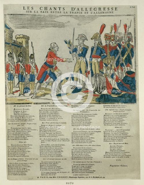The Treaty of Pressburg, 1805. Artist: Anonymous  