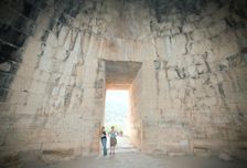 The Treasury of Atreus (Tomb of Agamemnon), Mycenae, Greece. Creator: Samuel Magal