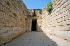 The Treasury of Atreus (Tomb of Agamemnon), Mycenae, Greece. Creator: Samuel Magal