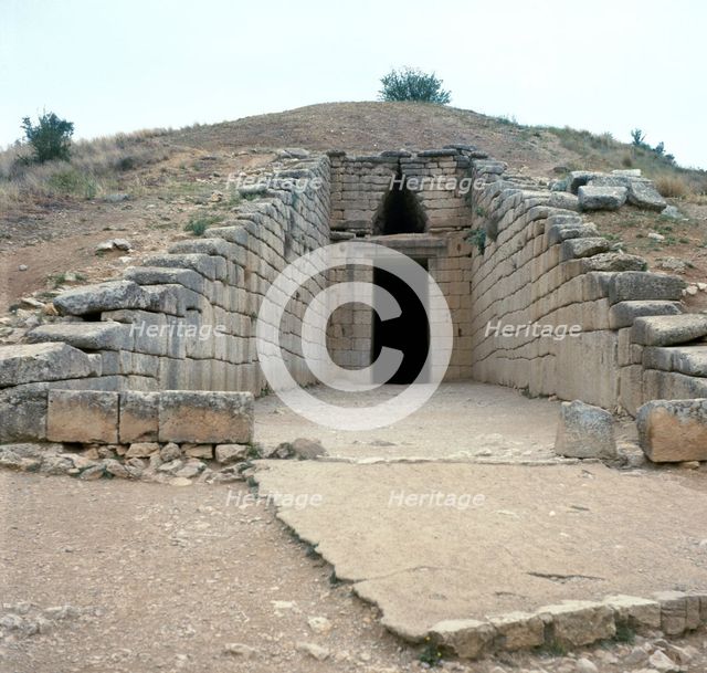 The Treasury of Atreus in Mycenae, 13th century BC. Artist: Unknown