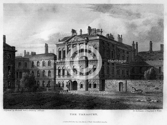 The Treasury, Westminster, London, 1814.Artist: Woolnoth