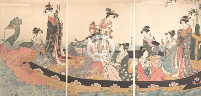 The Treasure Boat, ca. 1795. Creator: Hosoda Eishi.