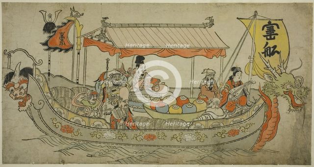 The Treasure Ship, c. 1712. Creator: Furuyama Moromasa.