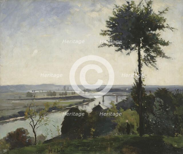 The Tree and the River III (The Seine at Bois-le-Roi), 1877. Creator: Carl Fredrik Hill.