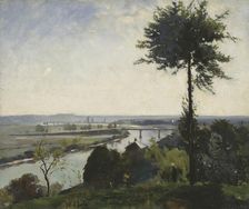 The Tree and the River III (The Seine at Bois-le-Roi), 1877. Creator: Carl Fredrik Hill