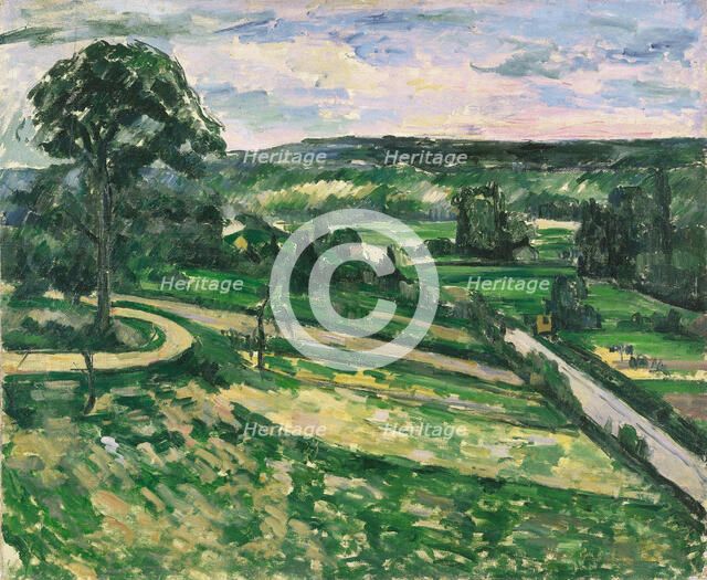 The Tree by the Bend, 1881-1882. Creator: Cézanne, Paul (1839-1906).