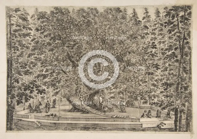 The Tree House at Pratolino, ca. 1653. Creator: Stefano della Bella.