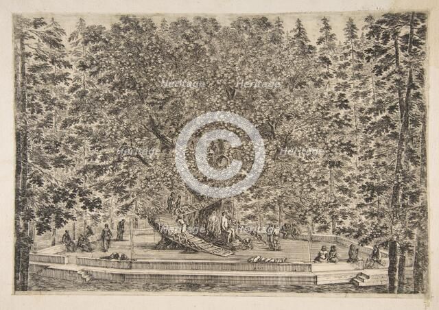 The Tree House at Pratolino, ca. 1653. Creator: Stefano della Bella.