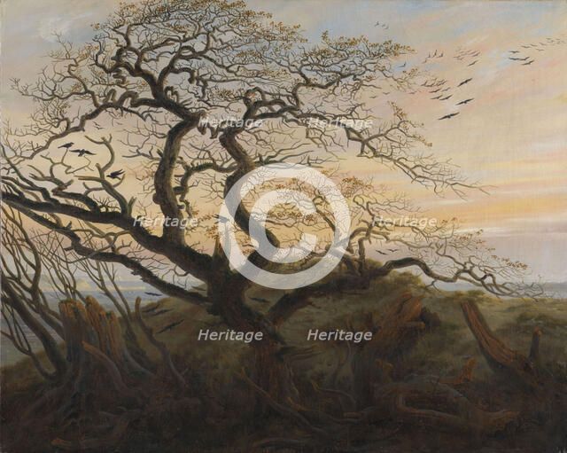 The Tree of Crows. Artist: Friedrich, Caspar David (1774-1840)