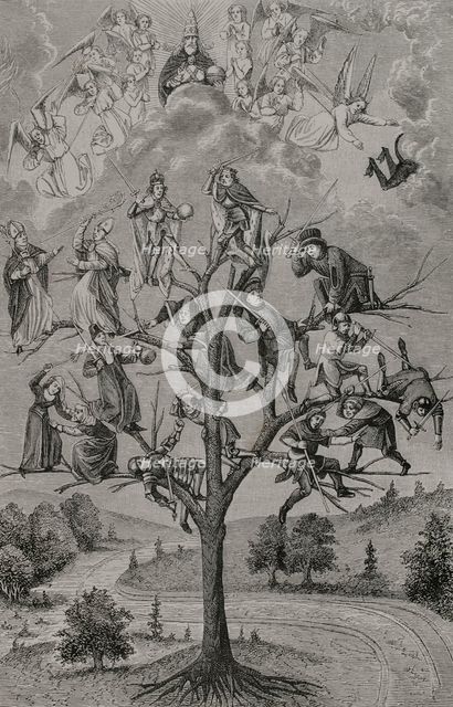 The Tree of Battles, 15th century, (1877).  Creator: Unknown.