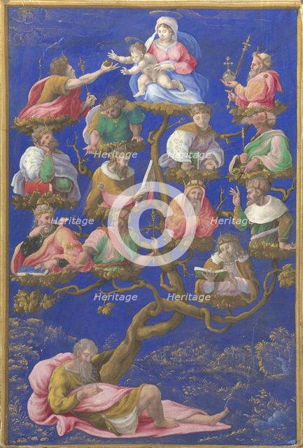 The Tree of Jesse, c.1535. Artist: Genga, Gerolamo (1476-1551)
