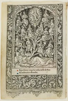 The Tree of Jesse, from a book of hours, 1505/10. Creator: Thielmann Kerver