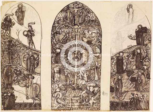 The Tree of Jesse, mid-late 19th century. Creator: Sir Edward Coley Burne-Jones.
