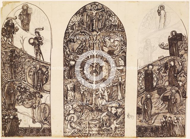 The Tree of Jesse, mid-late 19th century. Creator: Sir Edward Coley Burne-Jones.