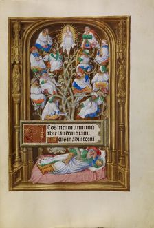The Tree of Jesse; Spinola Hours, about 1510-1520. Creator: Master of James IV of Scotland