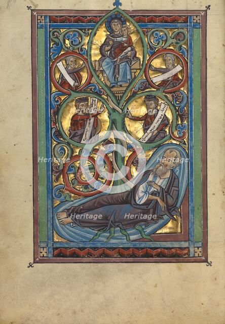 The Tree of Jesse; Psalter, about 1240-1250. Creator: Unknown.