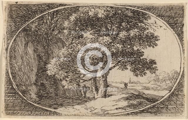 The Tree with a Double Trunk. Creator: Herman van Swanevelt.