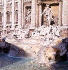 The Trevi Fountain, Rome, Italy, c1955. Creator: Arthur Charles Kirby Ware