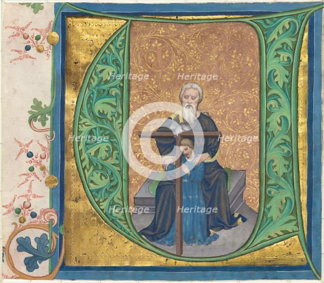 The Trinity, 1414. Creator: Master of the Gerona Martyrology, Workshop of.