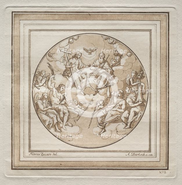 The Trinity, 1782. Creator: Adam von Bartsch (Austrian, 1757-1821).