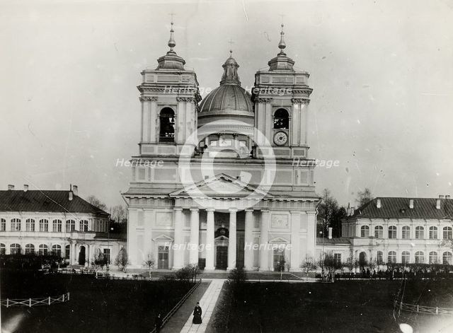 The Trinity Cathedral of the Saint Alexander Nevsky Lavra in Saint Petersburg, 1910s. Artist: Bulla, Karl Karlovich (1853-1929)