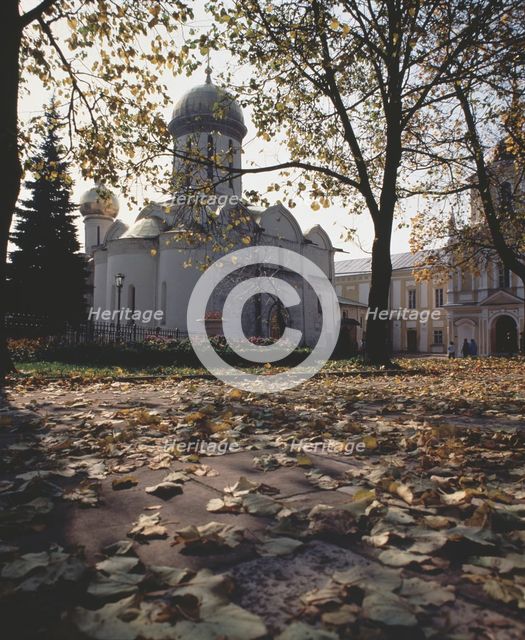 The Trinity Cathedral with the Tomb of Saint Sergius of Radonezh, 1422. Artist: Old Russian Architecture  