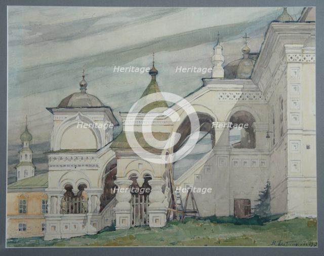 The Trinity Church in Solikamsk, 1909. Artist: Plotnikov, Vladimir Alexandrovich (1866-1917)