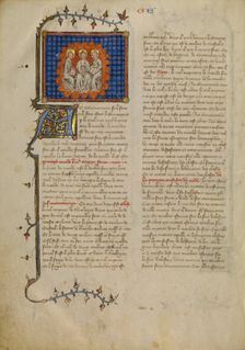 The Trinity, about 1360-1370. Creator: Master of Jean de Mandeville