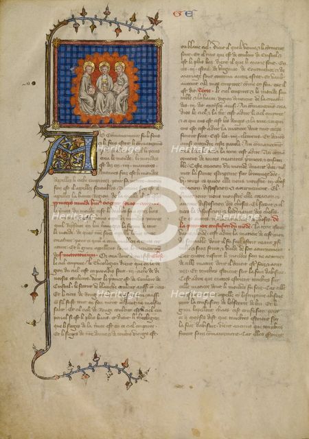 The Trinity, about 1360-1370. Creator: Master of Jean de Mandeville.