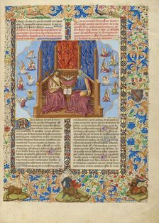 The Trinity, about 1440-1450. Creator: Master of the Oxford Hours